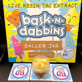 Bask n Dabbins Live resin | Oz Baller jars wax
